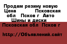 Продам резину новую › Цена ­ 4 000 - Псковская обл., Псков г. Авто » Шины и диски   . Псковская обл.,Псков г.